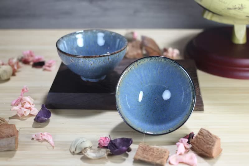 【送禮好物】120ml 天目對杯 日式茶碗 茶杯 酒杯 鶯歌葉敏祥作