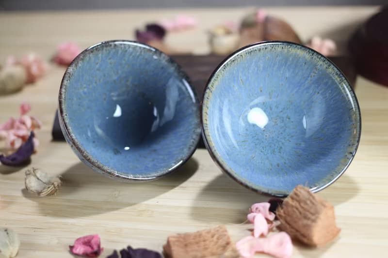 【送禮好物】120ml 天目對杯 日式茶碗 茶杯 酒杯 鶯歌葉敏祥作