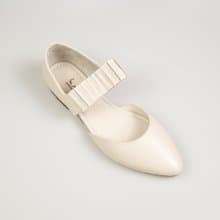 簡約真皮手工涼鞋女鞋/白色/6W82C楦