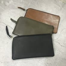 Sienna真皮極簡L型拉鍊長夾