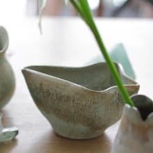 手工製作特殊藍綠色陶瓷茶海
