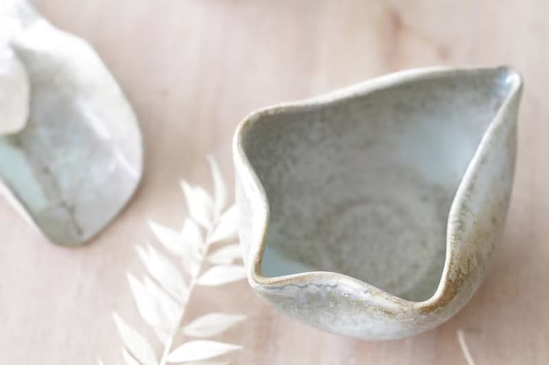 手工製作特殊藍綠色陶瓷茶海