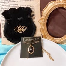 【西洋古董飾品】Lindenwold 附袋華麗皇家維多利亞感 萊茵鑽項鍊