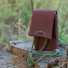 Chocolate Brown Linen Laced Tarot Cards Case Oracle Deck Pouch Tarot Deck Holder