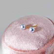 【現貨速達最佳禮物】日本進口18K 金真多麻 Akoya 珍珠耳環