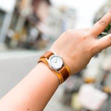 WPILES　甘いもの好きのキャラメル×チョコ　Wパイルズ腕時計　見やすい文字盤　WPW-CBB-C