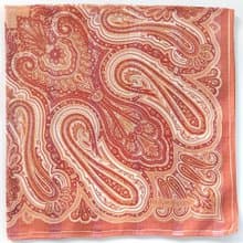 Yves Saint Laurent Vintage Silk Scarf Paisley Motif Baroque 21.5 x 21.5 inches