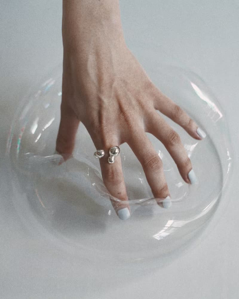 Foaming ring 發泡純銀戒指