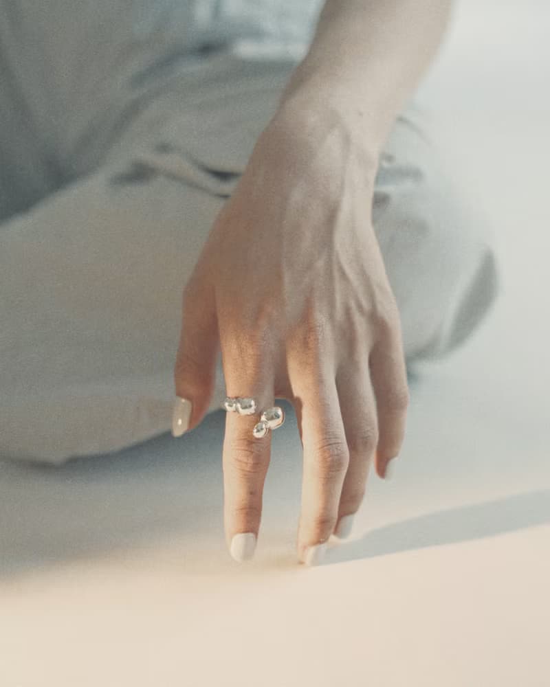 Foaming ring 發泡純銀戒指