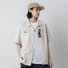 Open Collar Shirt山系城市輕機能風戶外多口袋輕速幹短袖襯衫