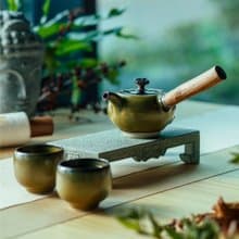陸寶LOHAS 知己側把茶組 1壺2杯 茶具組