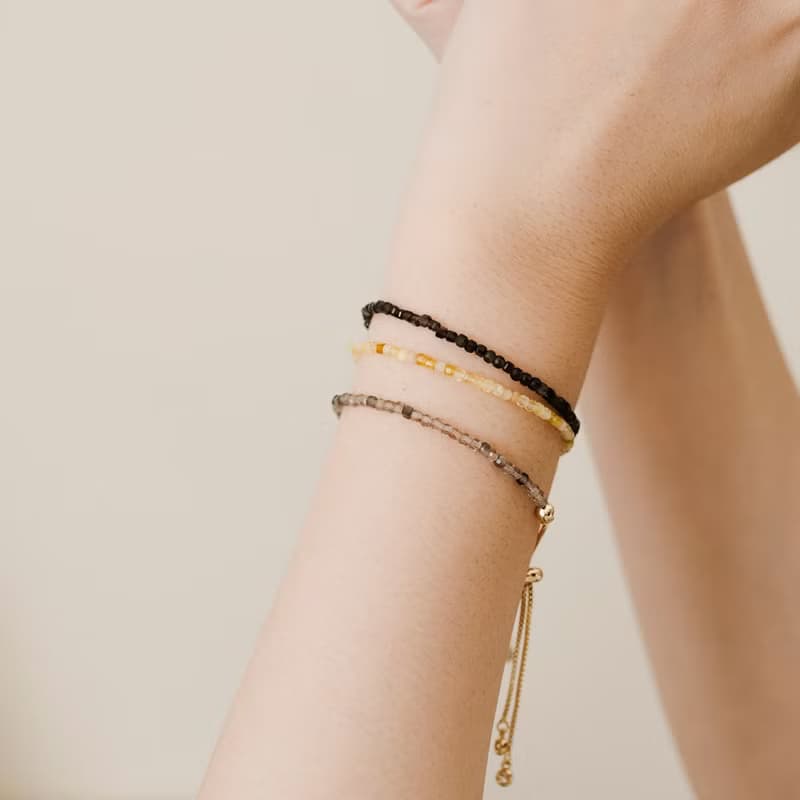 【糖漬】極細方糖手鍊-多種水晶可選