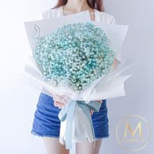夢幻星空Rosé蒂芬妮滿天星鮮花花束