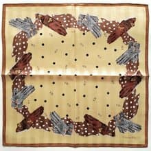 Christian Dior Vintage Scarf Women Accessories 20 x 19.5 inches