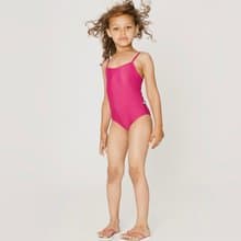 北歐童裝瑞典女童泳衣-2歲至3歲深紅色