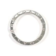 【日本直送 中古美品】ブルガリ BVLGARI キーホルダー キーリング ペンダントトップ ロゴ シルバー925