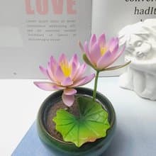 冷瓷土/黏土花藝-睡蓮小盆栽/送禮