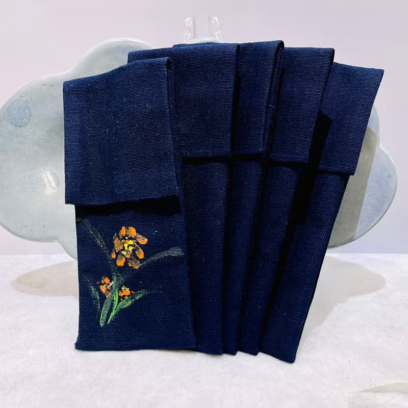 摺疊筷架套(5入) 手繪系列 萬用/環保 台灣手工