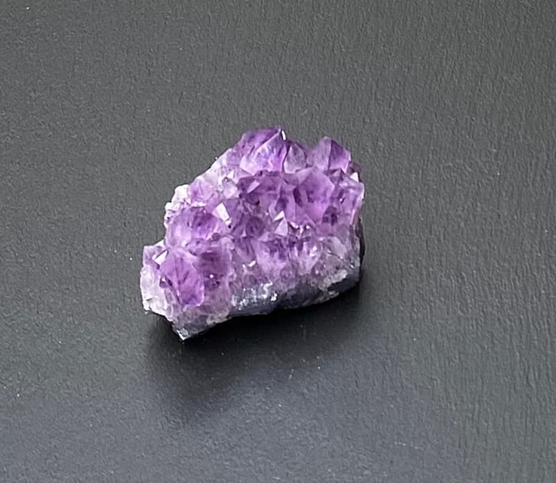 招財開運-天然原皮原礦紫大牙晶簇共生黑碧璽 消磁淨化 快速出貨