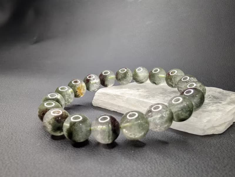 綠幽靈 手串 手鍊 天然水晶 水晶手串 10mm 水晶手鍊