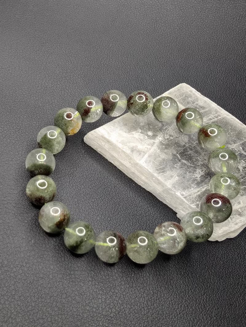 綠幽靈 手串 手鍊 天然水晶 水晶手串 10mm 水晶手鍊