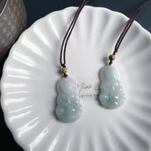 天然緬甸玉翡翠 觀音 菩薩 禮物 玉墜 項鍊 吊飾 保平安 健康佛像