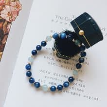 Enko | 藍調在發酵 海藍寶 藍晶石 14k包金手鍊