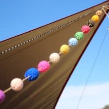 露營鮮豔彩色球 牆面布置 兒童房布置 派對布置單色彩球