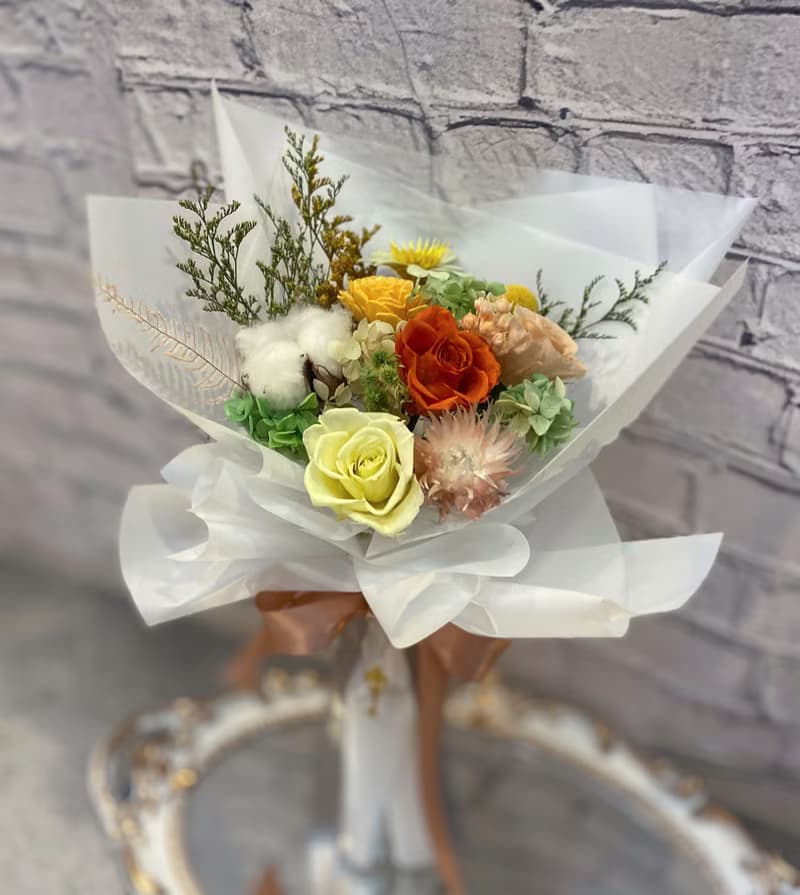 永生玫瑰花束 畢業花束 情人節花束 韓式花束 祝賀 禮物