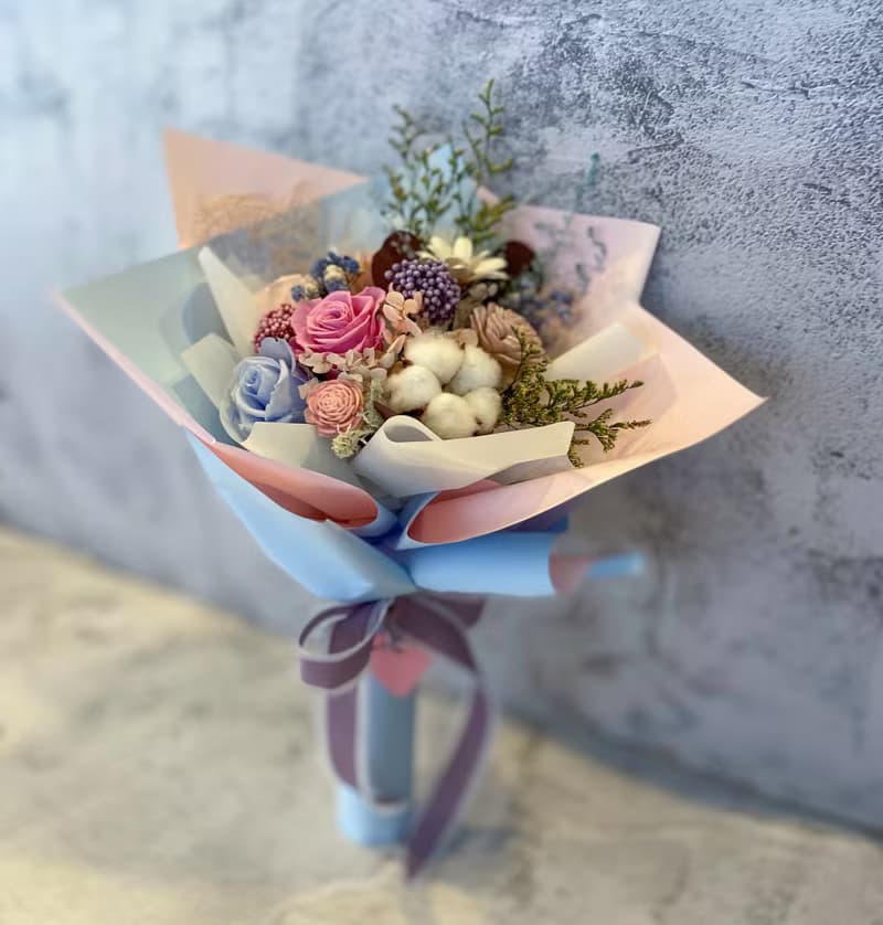 永生玫瑰花束 畢業花束 情人節花束 韓式花束 祝賀 禮物