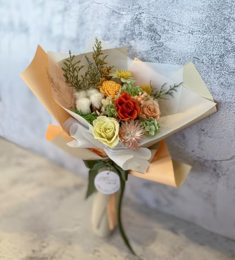 永生玫瑰花束 畢業花束 情人節花束 韓式花束 祝賀 禮物