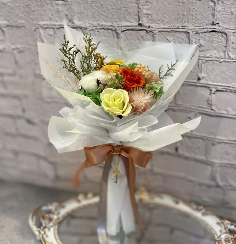 永生玫瑰花束 畢業花束 情人節花束 韓式花束 祝賀 禮物