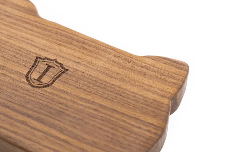 Islandoffer島嶼製作 黑胡桃木貓貓小橢圓碟