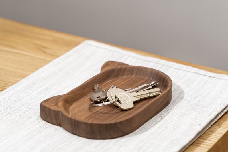 Islandoffer島嶼製作 黑胡桃木貓貓小橢圓碟