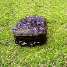 招財開運-天然原皮原礦夢幻漸層紫晶簇 紫水晶 消磁淨化 快速出貨