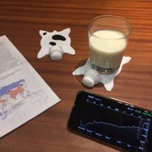 小牛 - 杯墊組合 1組2個 │ 隔熱 / 防滑 / 茶壺墊