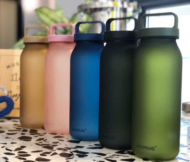 日本熱賣 4色霧面啡/軍綠/藍/奶茶 620ml 防漏把手提式水瓶