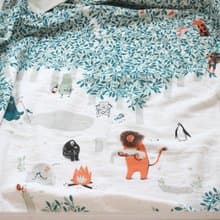 森林動物純棉五層紗嬰兒毯 韓國製造 韓國 針織 gift 韓國文創