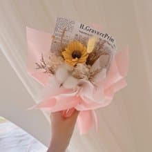 逗留  向日葵花束 索拉花 交換禮物 生日禮物 畢業禮物