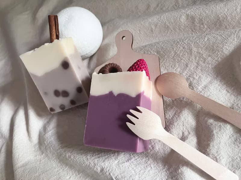【台灣特色禮物】珍珠奶茶皂.野莓蛋糕皂.泡澡球