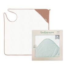 【Bimbidreams】純棉連帽圍裙式寶寶浴巾禮盒 100x100cm /新生兒