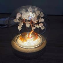 小松鼠款現貨 | 水晶樹系列微景觀水晶球燈 | 可愛 | 居家燈飾