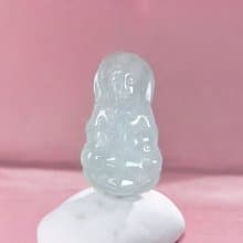 白翡翡翠寶瓶觀音菩薩項鍊 | 天然緬甸玉翡翠A貨 | 送禮