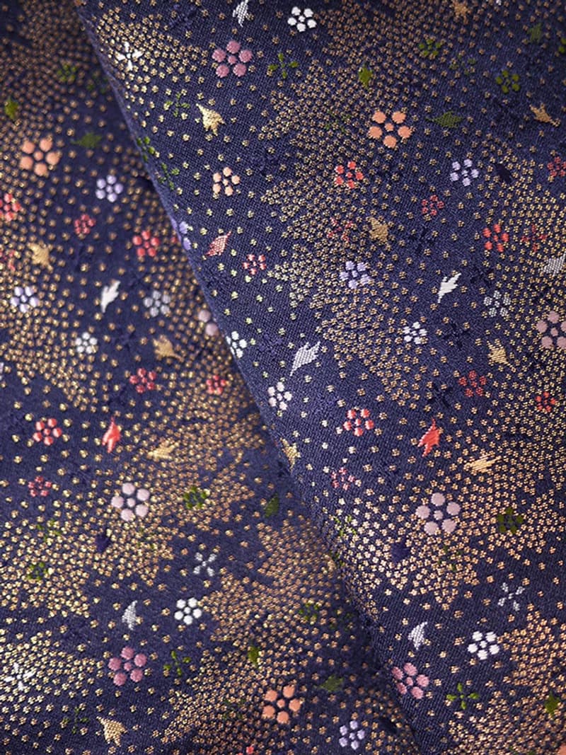 【開運錢包】西陣織金襴。花星塵。布長夾/錢包/皮夾