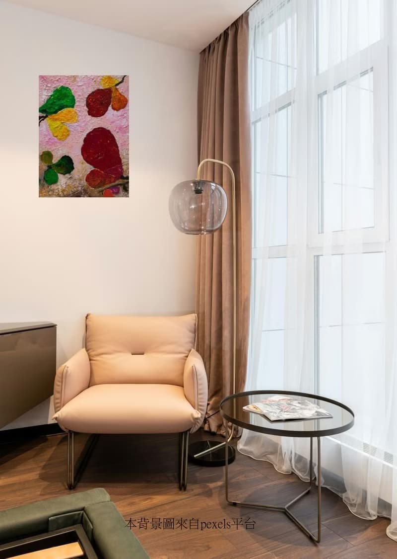 【秋日紅葉】欖仁樹無框畫/掛畫/壓克力畫/原畫/入厝/聖誕禮物