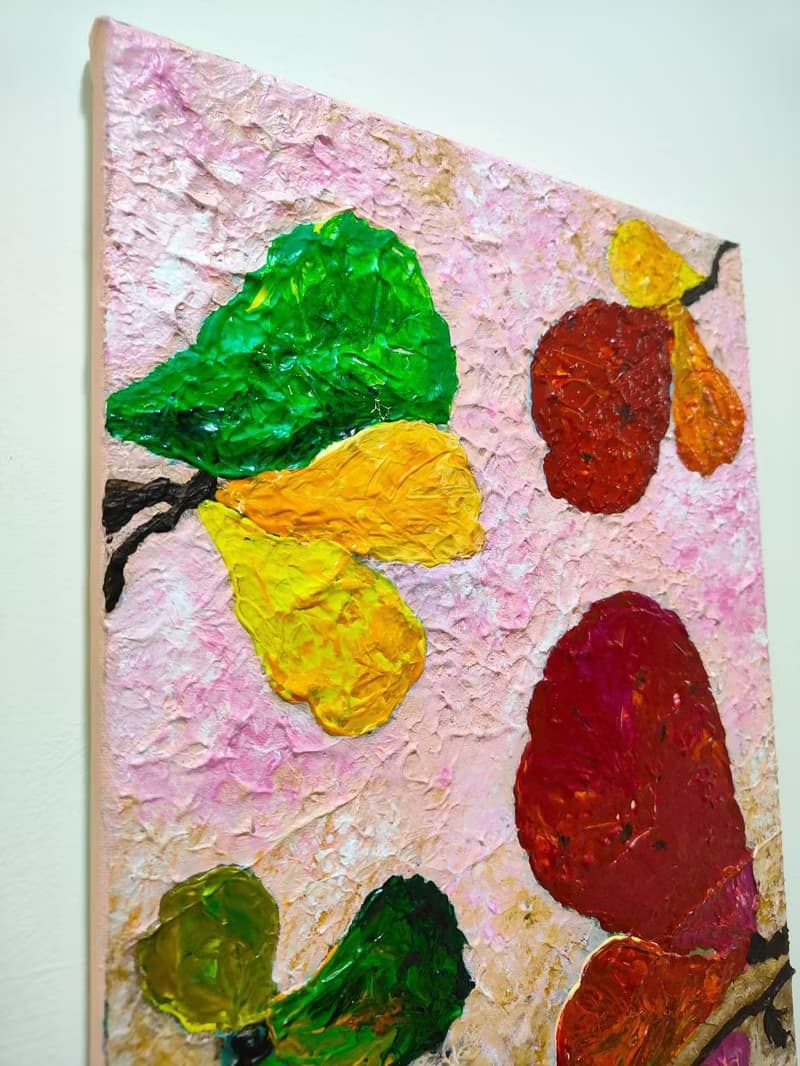 【秋日紅葉】欖仁樹無框畫/掛畫/壓克力畫/原畫/入厝/聖誕禮物