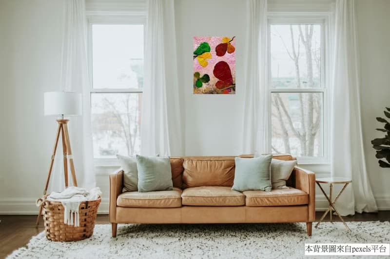 【秋日紅葉】欖仁樹無框畫/掛畫/壓克力畫/原畫/入厝/聖誕禮物