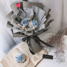 情人節花束\霧霾藍\永生花花束
