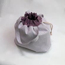 【 MY HANDMADE 】日系束口小提袋l 日本棉布 l 手工車