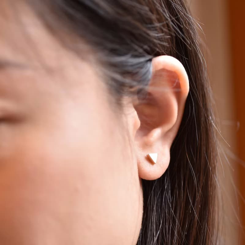 三角耳環  醫療鋼